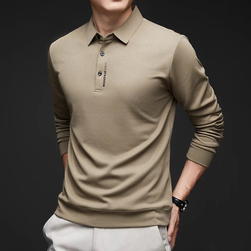 Camisa Polo Manga Longa Tech