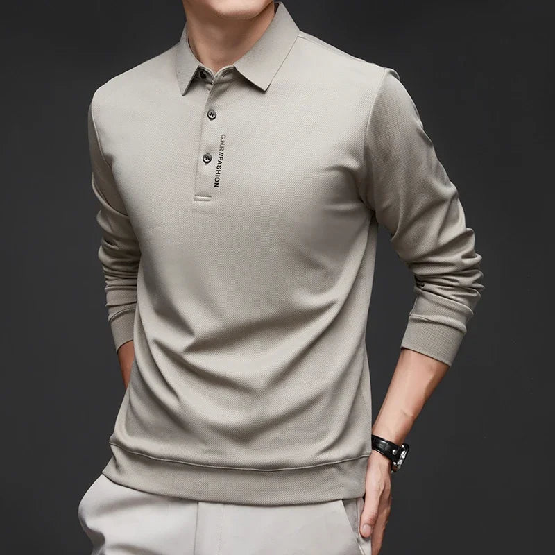 Camisa Polo Manga Longa Tech