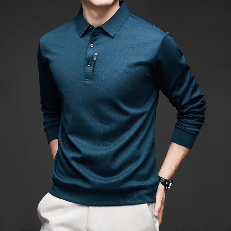 Camisa Polo Manga Longa Tech