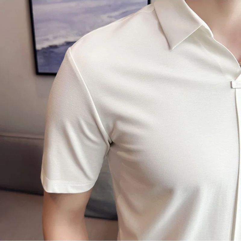 Camisa Estilo Social Masterline Essential + Relógio de Brinde