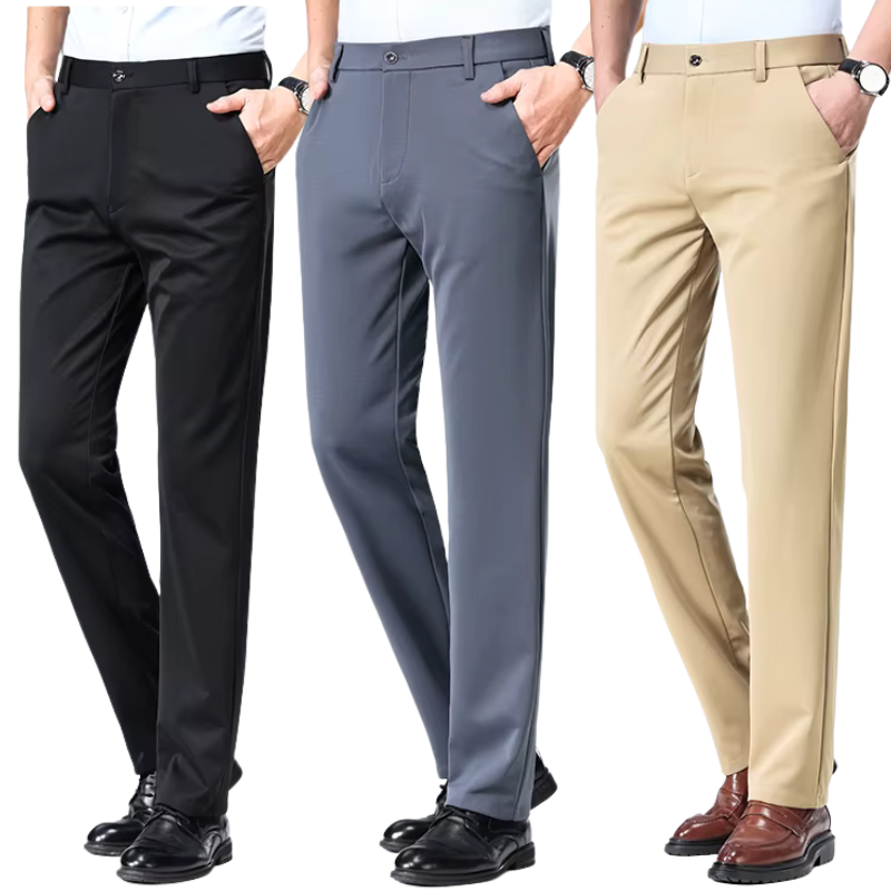 COMPRE 1 E LEVE 3 |  Calça Social Clássica Alfaiataria + Cinto de Brinde