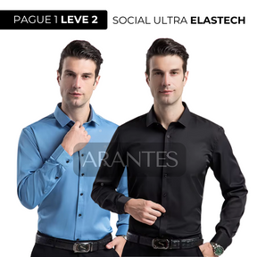COMPRE 1 LEVE 2 | Camisa Social Ultra Elastech Anti amassados
