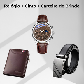 COMPRE 1 E LEVE 3 |  Calça Social Clássica Alfaiataria + Cinto de Brinde